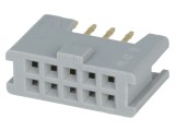 Conector IDC soclu mamă 10 PIN THT aurit 3A 2,54mm