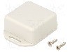 Carcasa ABS, 40mmx40mmx20mm, IP54, HAMMOND - 1551PFLGY