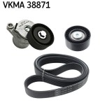 Set curea transmisie cu caneluri BMW 1, 2, 3, 3 Gran Turismo, 4, 4 Gran, 5, X3, X4, X5 Motor 118 d, 118 d xDrive, 120 d, 120 d xDrive, 125 d, 218 d,