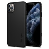 Husa Plastic Spigen Thin Fit Classic pentru Apple iPhone 11 Pro Max, Neagra 075CS27432