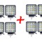 8 x Proiector LED auto offroad 48W 12V-24V, 3520 lumeni, patrat