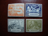 BARBADOS 1949 SERIE UPU MH