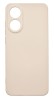 Husa de protectie din silicon pentru OPPO A78 4G, SoftTouch, interior microfibra, Bej, Oem