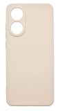 Husa de protectie din silicon pentru OPPO A78 4G, SoftTouch, interior microfibra, Bej, Oem