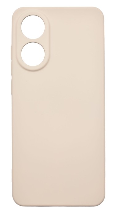 Husa de protectie din silicon pentru OPPO A78 4G, SoftTouch, interior microfibra, Bej
