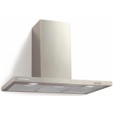 Hota incorporabila decorativa Heinner HDCH-690TSS, 1 Motor, Putere de absorbtie 589.5 m3/H, Lumina LED, 3 trepte de viteza, 90 cm, Inox