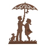 Cumpara ieftin Figurina Copii metal maro 21x5x31 cm