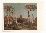 FA90 -Carte Postala- RUSIA - Camille Pissarro, Entrance to the village - French school, Paris, Louvre, necirculata 1973