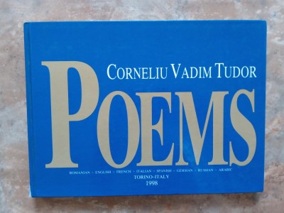 POEMS - CORNELIU VADIM TUDOR, 1998 (Autograf) foto