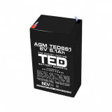 Cumpara ieftin Acumulator AGM VRLA 6V 6,1A dimensiuni 70mm x 48mm x h 101mm F1 TED Battery Expert Holland TED002938 (20), Ted Electric