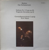 Disc vinil, LP. SINFONIE NR.3 F-DUR OP.90-JOHANNES BRAHMS, Clasica