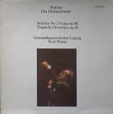 Disc vinil, LP. SINFONIE NR.3 F-DUR OP.90-JOHANNES BRAHMS, Clasica