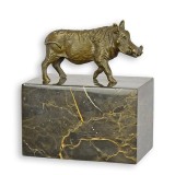 Facocer-statueta din bronz cu un soclu din marmura SL-113