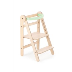 Turn de invatare pliabil MamaToyz Learning Tower din lemn, Verde