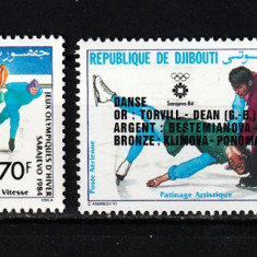 Djibouti, 1984 | J. O. iarnă Sarajevo 84 - Olimpiadă | Supratipar - MNH | aph