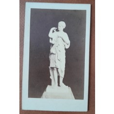 Fotografie tip CDV, sculptura Diana Gabii