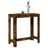 vidaXL Masă de bar, stejar fumuriu, 102x50x103,5 cm, lemn prelucrat 854413