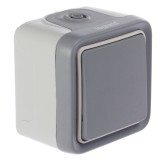 Intrerupator cap scara simplu Legrand Plexo IP55, gri