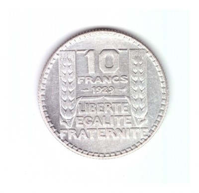 Moneda Franta 10 francs/franci 1929, stare foarte buna, curata foto