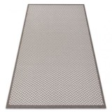 Covor SISAL BORDERO 2901 țesute plate cremă / taupe, 160x220 cm, Dreptunghi