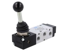Valvă mecanică PNEUMAT 5/2 bistabil G1/8 0,9-10 bar aer comprimat
