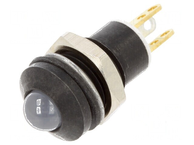 Lampă LED convexă roșie/verde/galbenă &Oslash;8mm