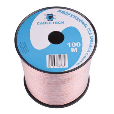 Cablu difuzor Cabletech, CCA, 6 mm, rola 100 m, transparent foto
