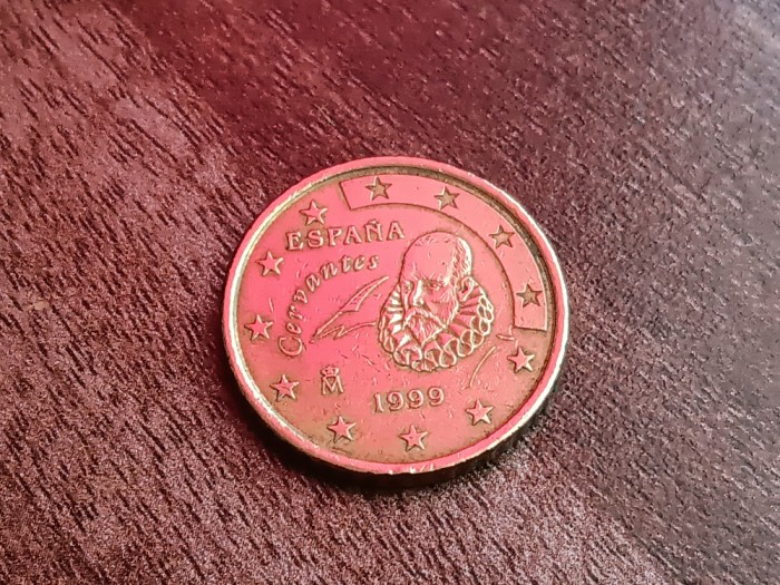 C50 - Moneda foarte veche - 50 euro centi - Spania - 1999