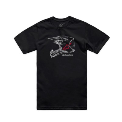 Tricou Alpinestars CSF MX Helmet negru foto