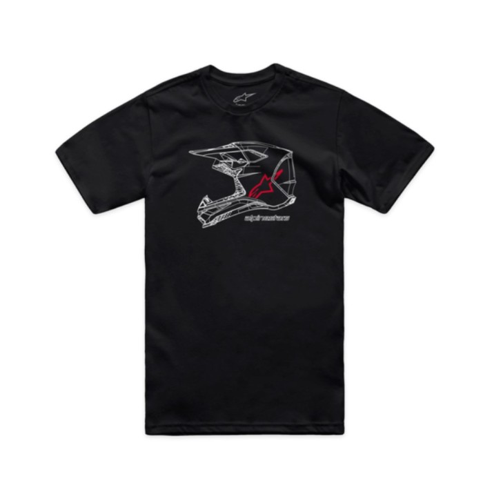 Tricou Alpinestars CSF MX Helmet negru