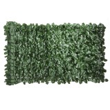 Outsunny Gard Artificial Paravan Decorativ Rulou 3L x 1&Icirc; m Frunziș Realist Anti-UV Verde &Icirc;nchis | Aosom Romania