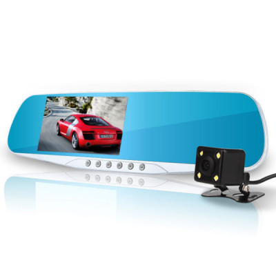 Sistem oglinda 4,3&amp;amp;quot; DVR + camera marsarier. Cod: 4362 12V Automotive TrustedCars foto