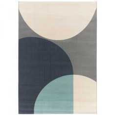 Covor Premium Belgian Model Cancun 18623-371, Marime 160 x 230 cm, Gri, Inaltime Fir 7 mm, Antialergic, Polipropilena, Living, Dormitor, Sufragerie, B foto