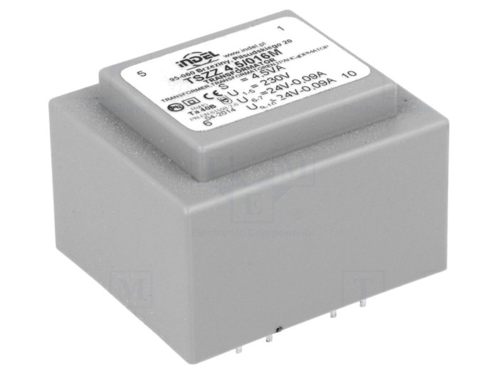 Transformator &icirc;ncapsulat 24V 90mA PCB