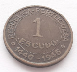 235. Moneda Guineea Portugheza 1 escudo 1946 (500th Anniversary of Discovery)