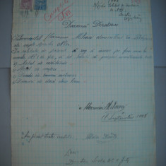 HOPCT DOCUMENT VECHI NR 446 MILOVICI HERMAN-EVREU-SCOALA NR 3 FETE BOTOSANI 1949