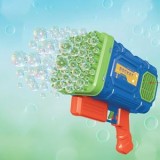 Mitralieră pentru baloane de săpun, 87 de găuri, cu lumină colorată și rezervă 100ml, CMCLASS