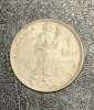 Moneda 1 leu 1914 argint