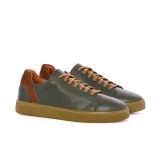 Sneakers barbati verzi din piele PA21