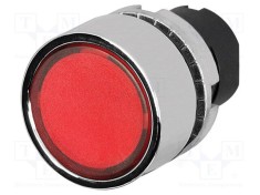 Comutator EAO 22mm Acţionat prin apăsare Roşu IP65 Poz.i Stabil