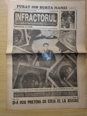 ziarul infractorul 8 - 14 aprilie 1992 foto