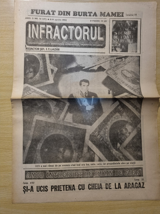 ziarul infractorul 8 - 14 aprilie 1992