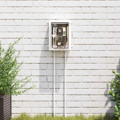vidaXL Cabinet de Control Gri 21 x 13 x 28 cm Plastic ABS 4106506 foto