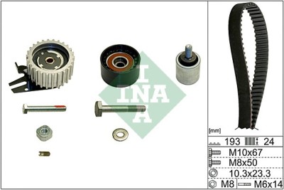 INA 530 0619 10 Set curea de distributie foto