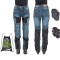 Pantaloni Moto Femei Jeans W-TEC Bolftyna FitLine Training