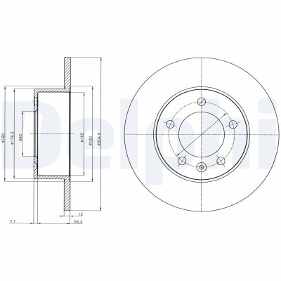 DELPHI BG4320 Disc frana foto