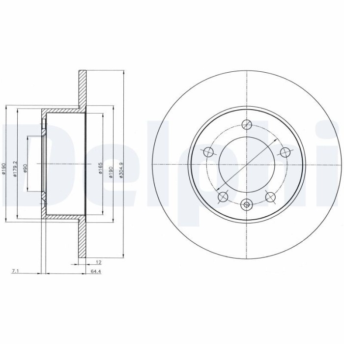 DELPHI BG4320 Disc frana