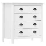 Cumpara ieftin Servanta Hill, alb, 79x40x80 cm, lemn masiv de pin