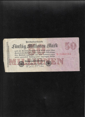 Germania 50000000 50.000.000 marci mark (50 milioane) 1923 seria2366753 foto