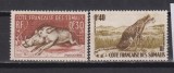 SOMALIA FRANCEZA 1958 FAUNA MI.314-315 MNH +MH